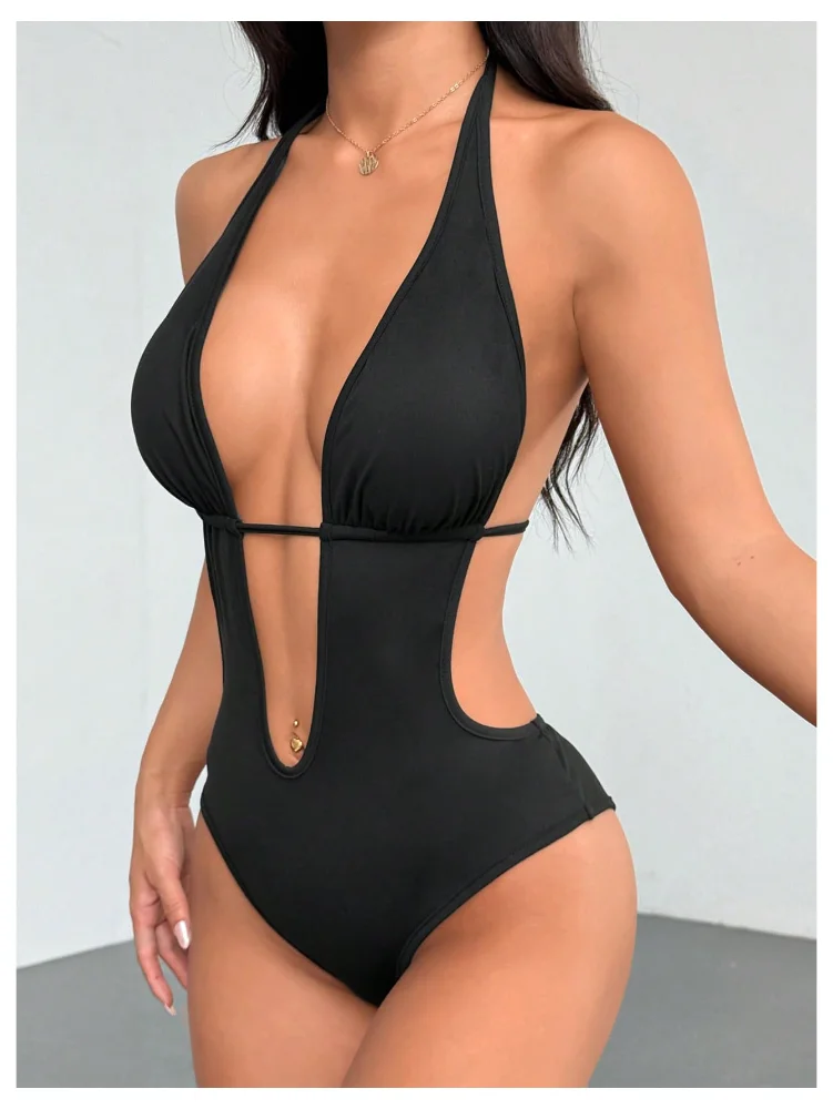 MAKEMECHIC Backless Deep V-Neck Shapewear, view 3