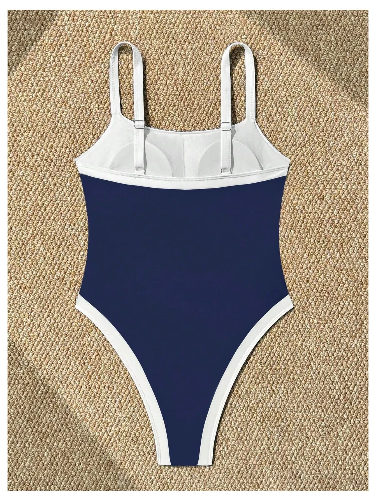 MAKEMECHIC Polka Dot Tummy Control Swimsuit, view 3