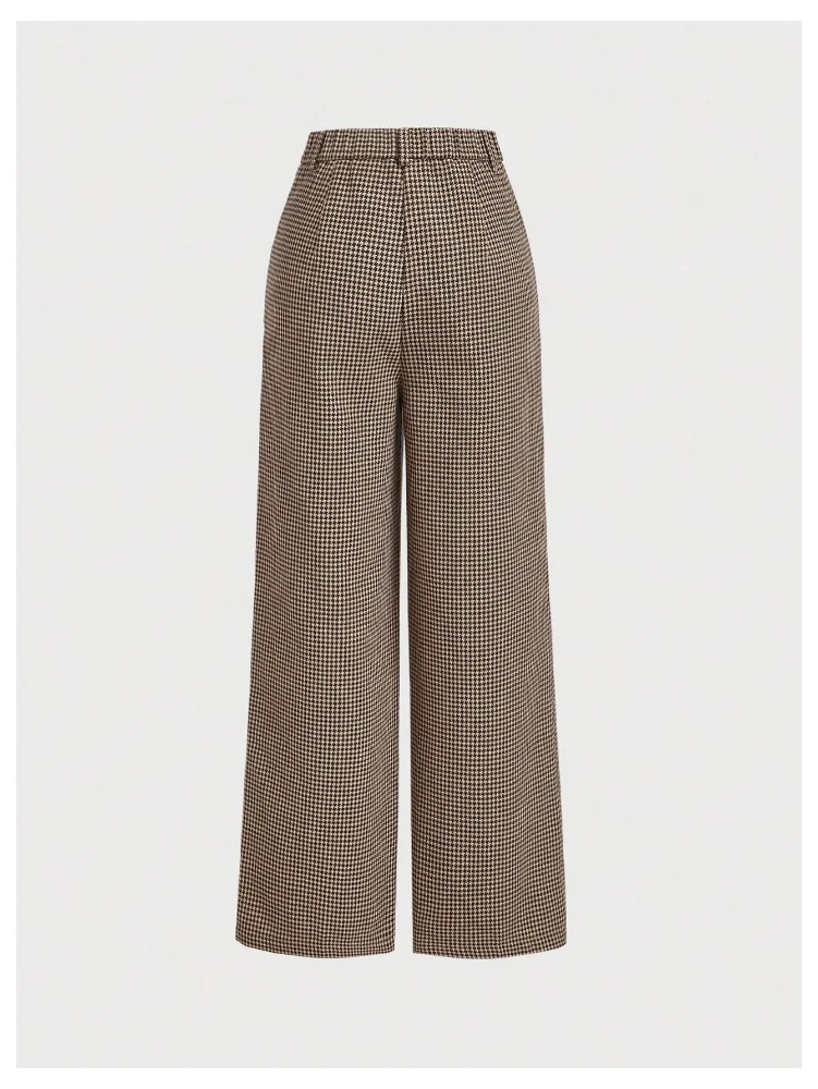 MAKEMECHIC Plaid Wide Leg Pants, view 2