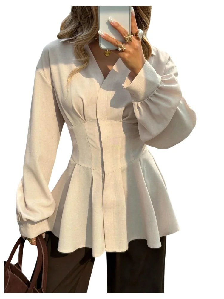 MAKEMECHIC Peplum Blouse