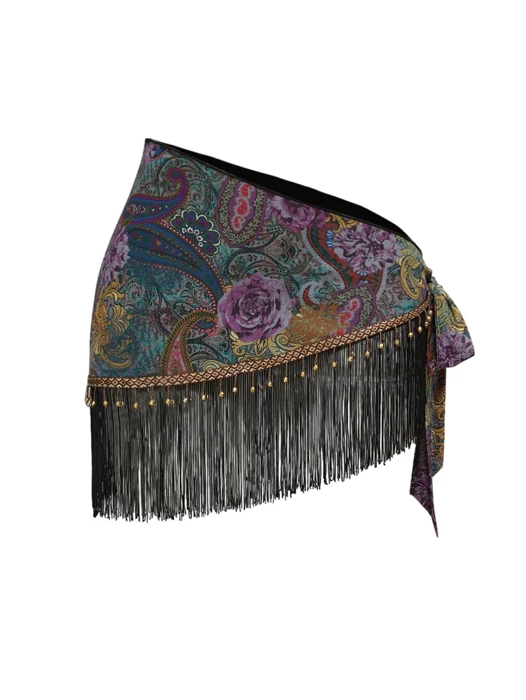 MAKEMECHIC Wrap Fringe Mini Beach Cover-Up