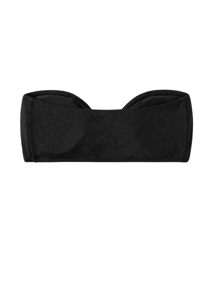 MAKEMECHIC Strapless Bandeau Knot Bikini Set, view 2