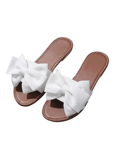 MAKEMECHIC Bow Slides Sandals