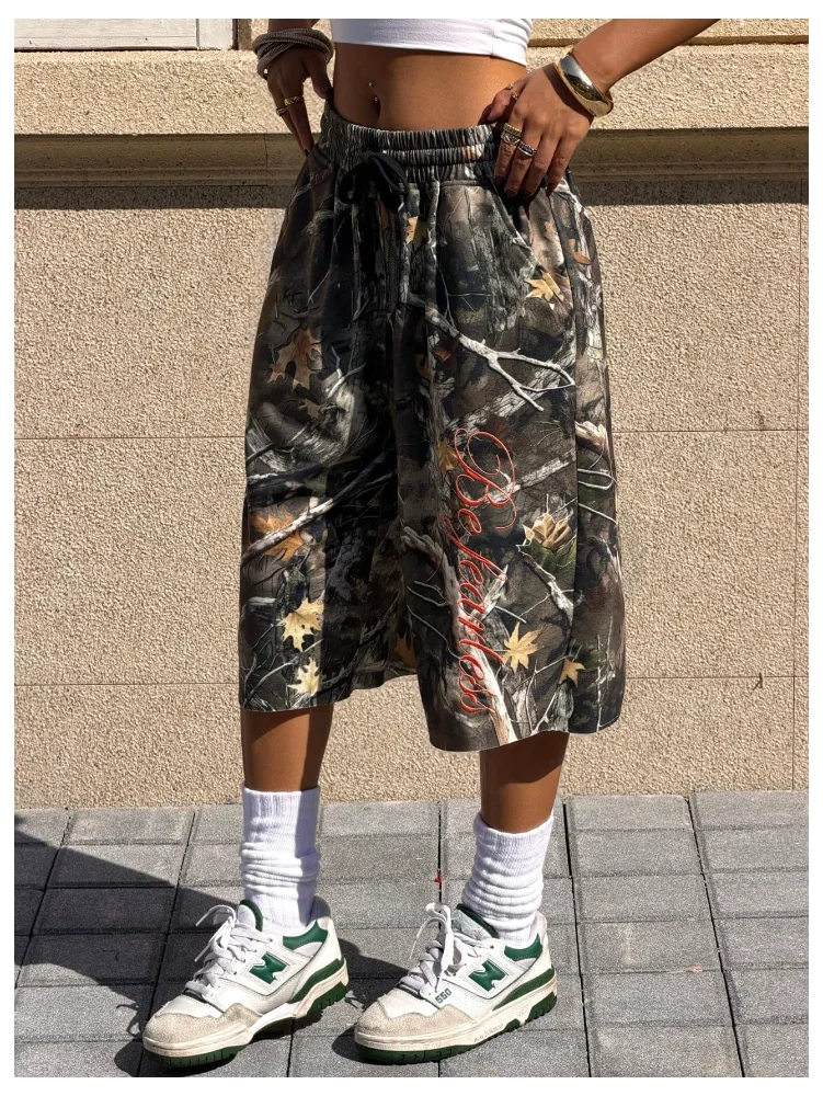 MAKEMECHIC Baggy Camo Bermuda Shorts, view 2
