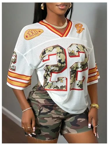 MAKEMECHIC Football Jersey Tee, view 3