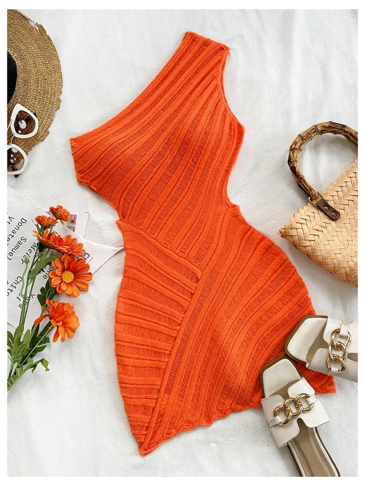 MAKEMECHIC Off The Shoulder Cut Out Sleeveless Mini Dress, view 2
