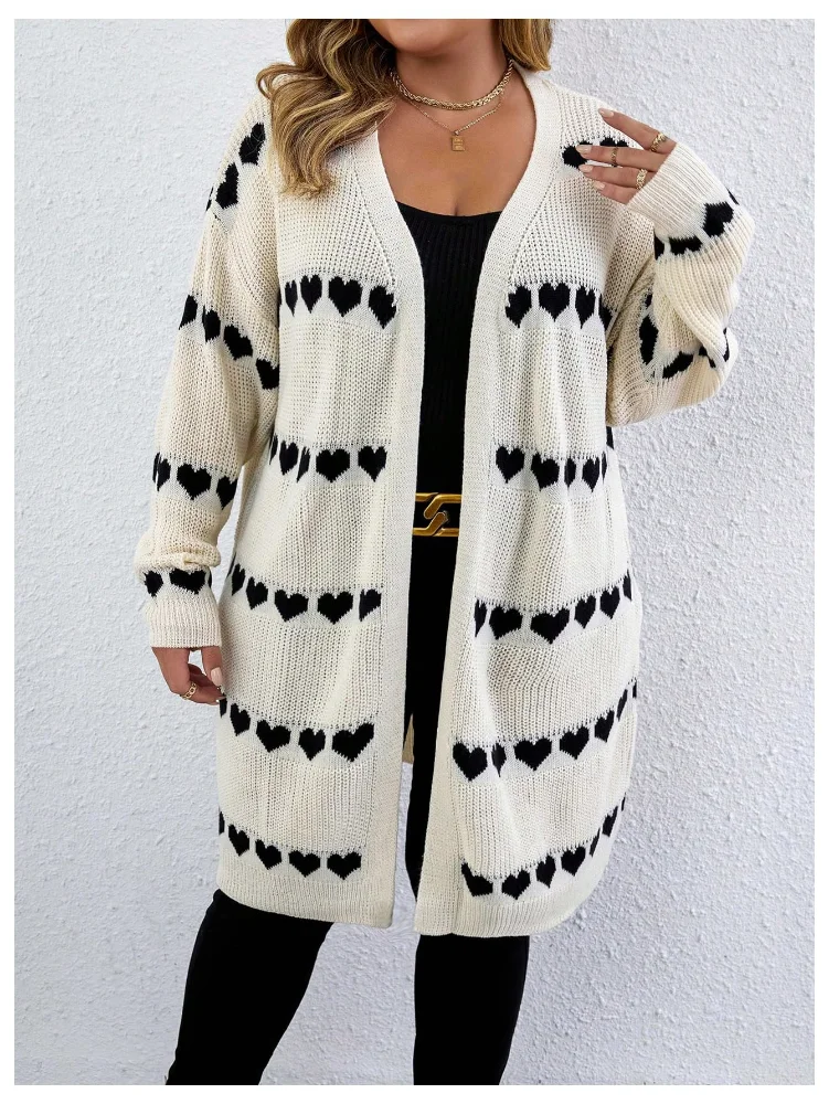 MAKEMECHIC Long Cadigan Open Sweater, view 2