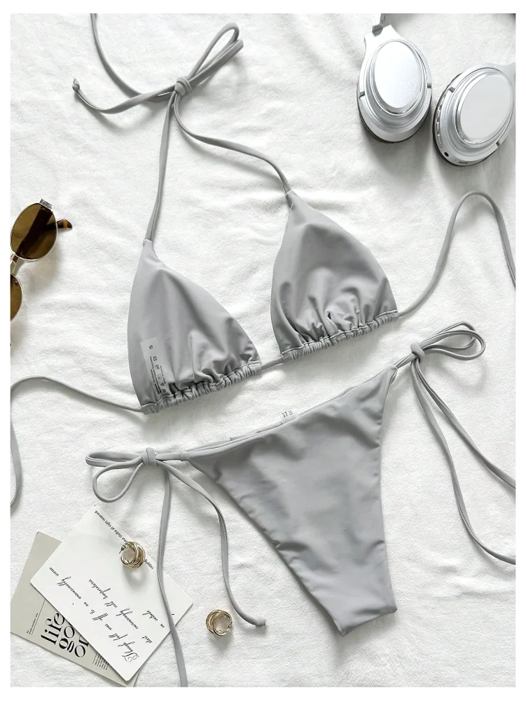 MAKEMECHIC String Studded Bikini Set, view 2