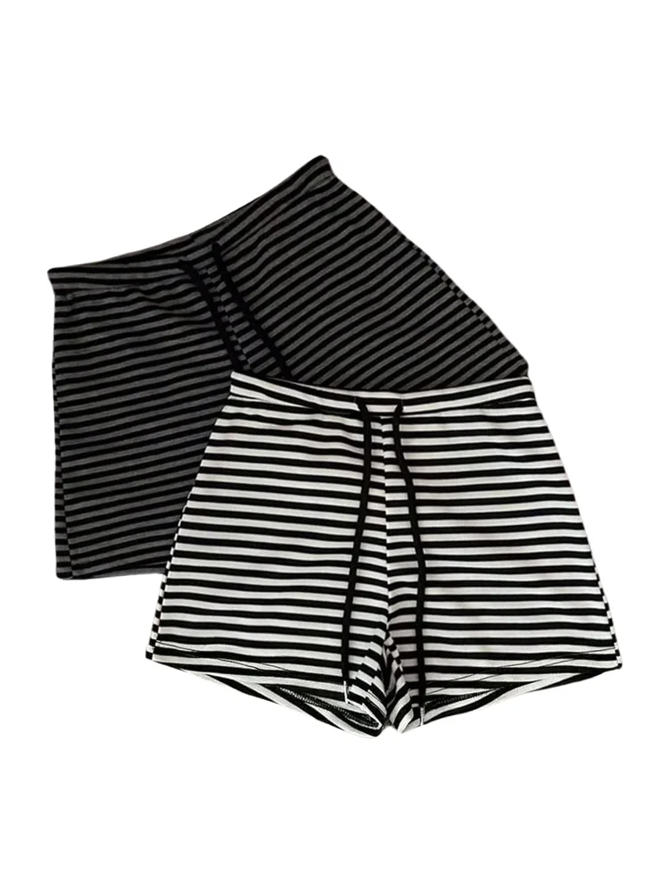 MAKEMECHIC 2 Pack Striped Micro Shorts