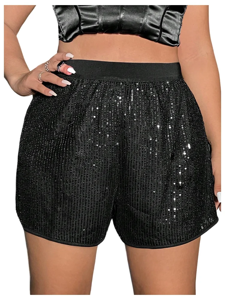 MAKEMECHIC Sequin Mini Shorts