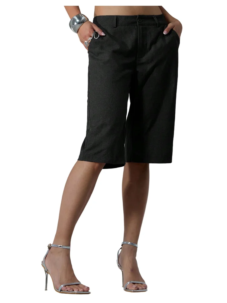MAKEMECHIC Bermuda Tailored Low Rise Shorts