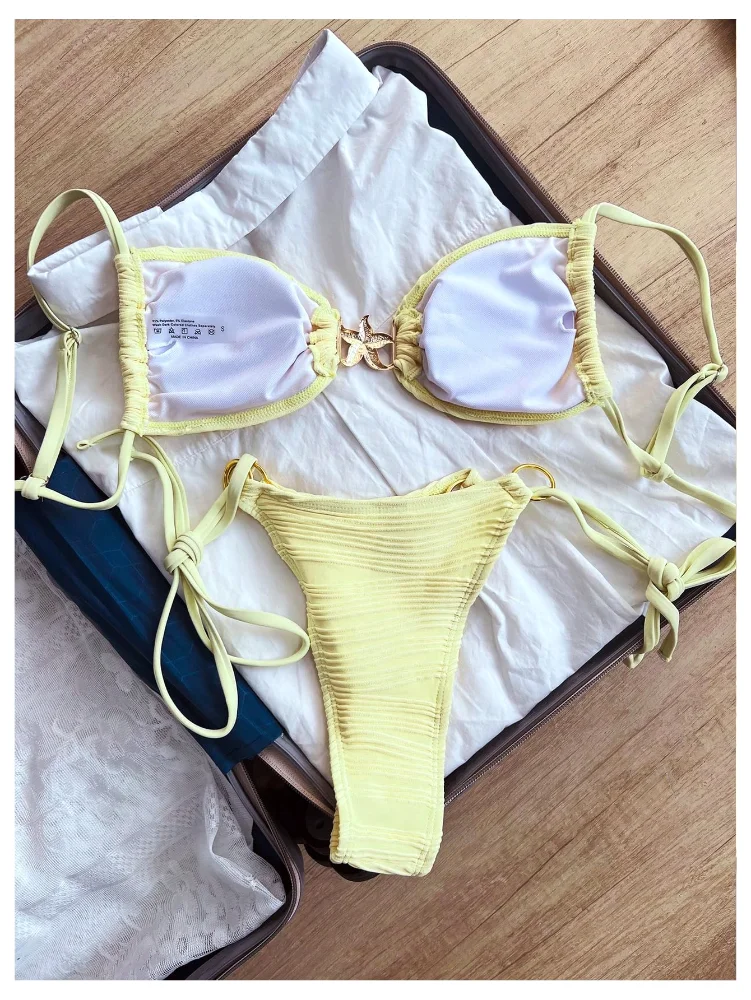 MAKEMECHIC Starfish Ring Linked Bikini Set, view 2