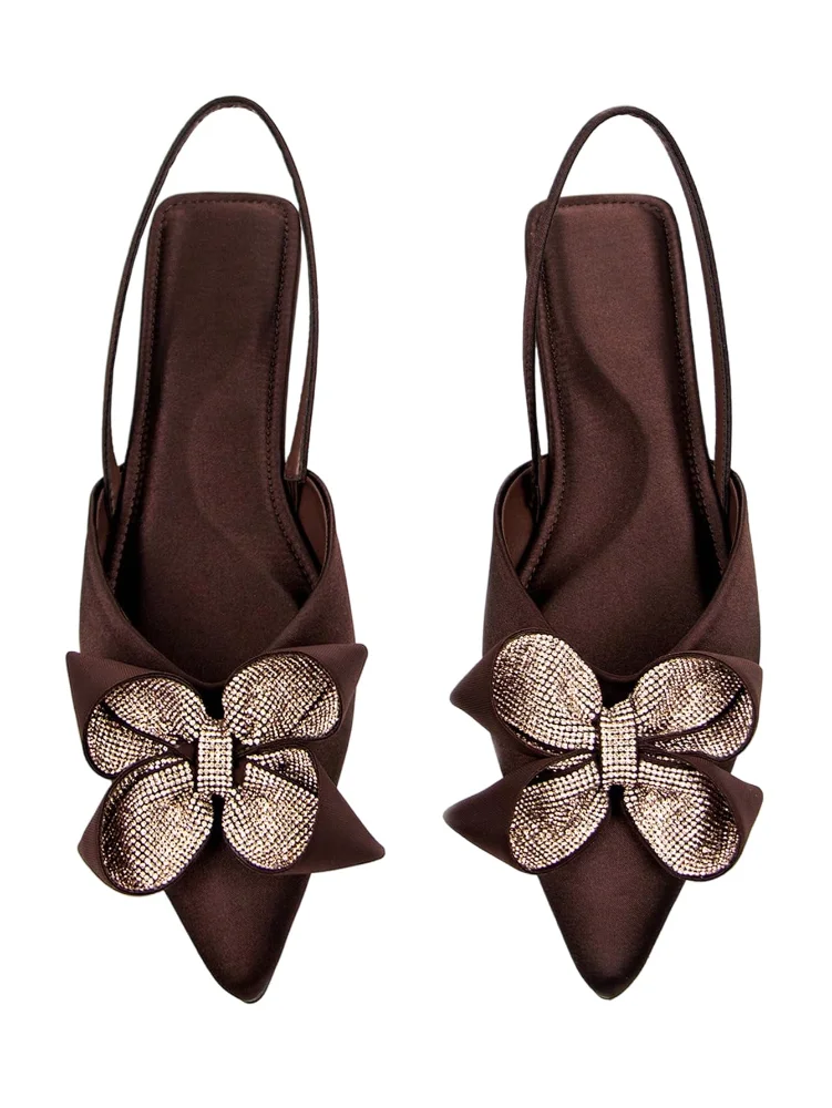 MAKEMECHIC Slingbacks Mules Floral Flats