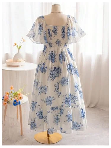 MAKEMECHIC Floral Maxi Dress, view 2