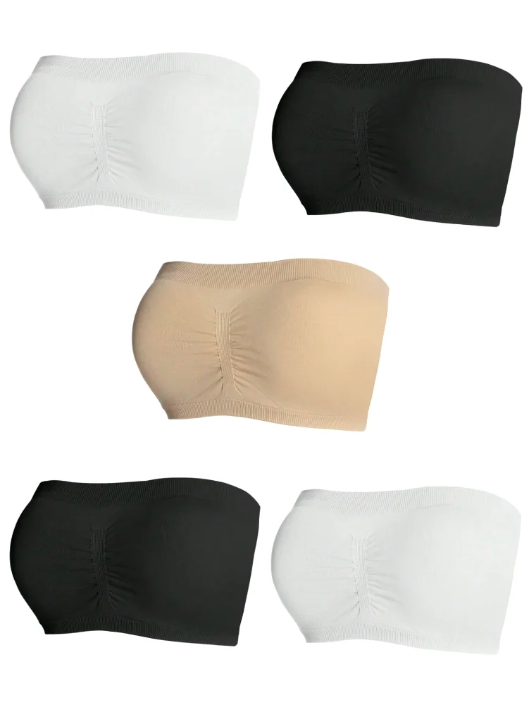 MAKEMECHIC Pieces Ruched Front Bra, view 3
