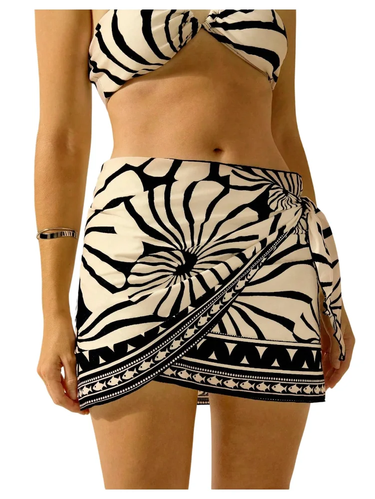 MAKEMECHIC Sarong Wrap Beach Cover-Up
