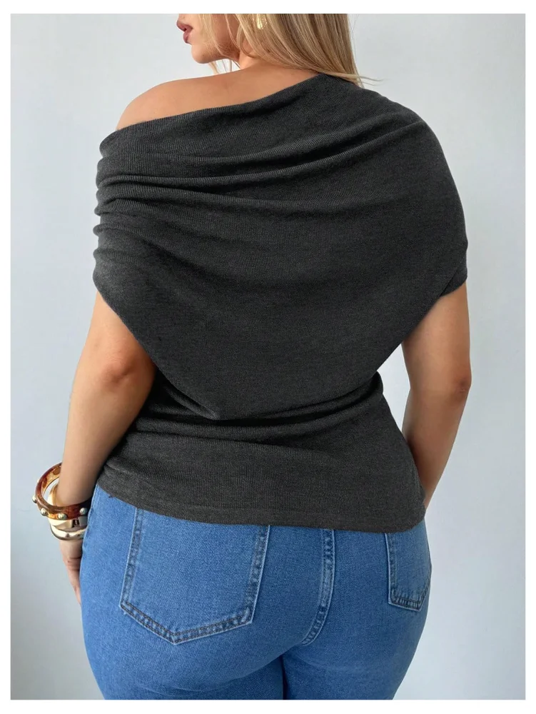 MAKEMECHIC Off The Shoulder Dolman Sleeve Top, view 3