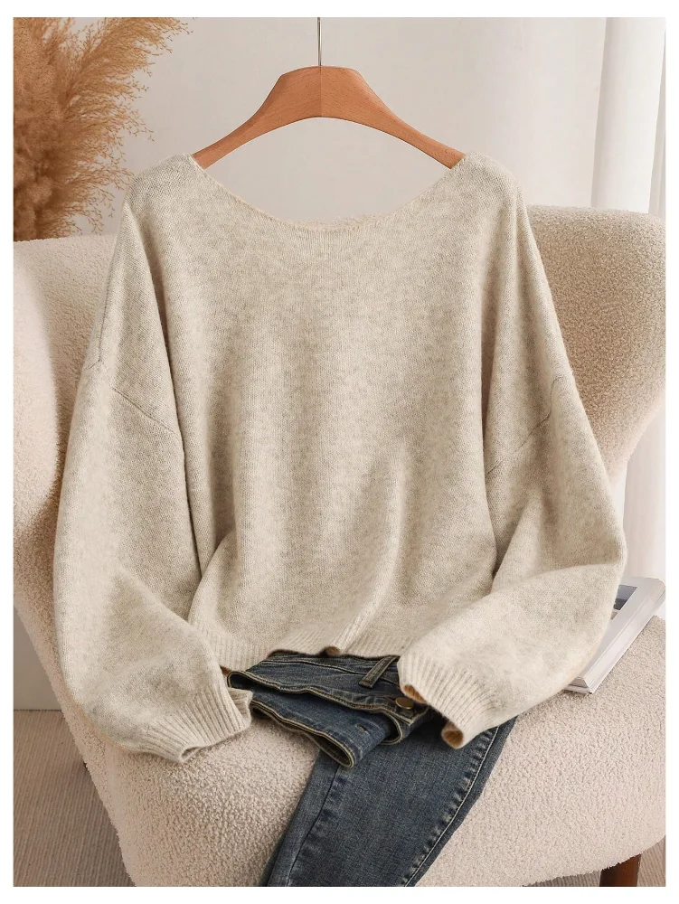 MAKEMECHIC Bow Tie Long Sleeve Sweater, view 3