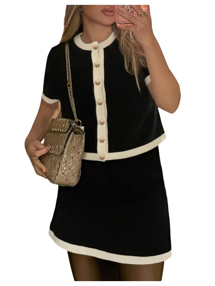 MAKEMECHIC Old Money Skirt Set, view 2