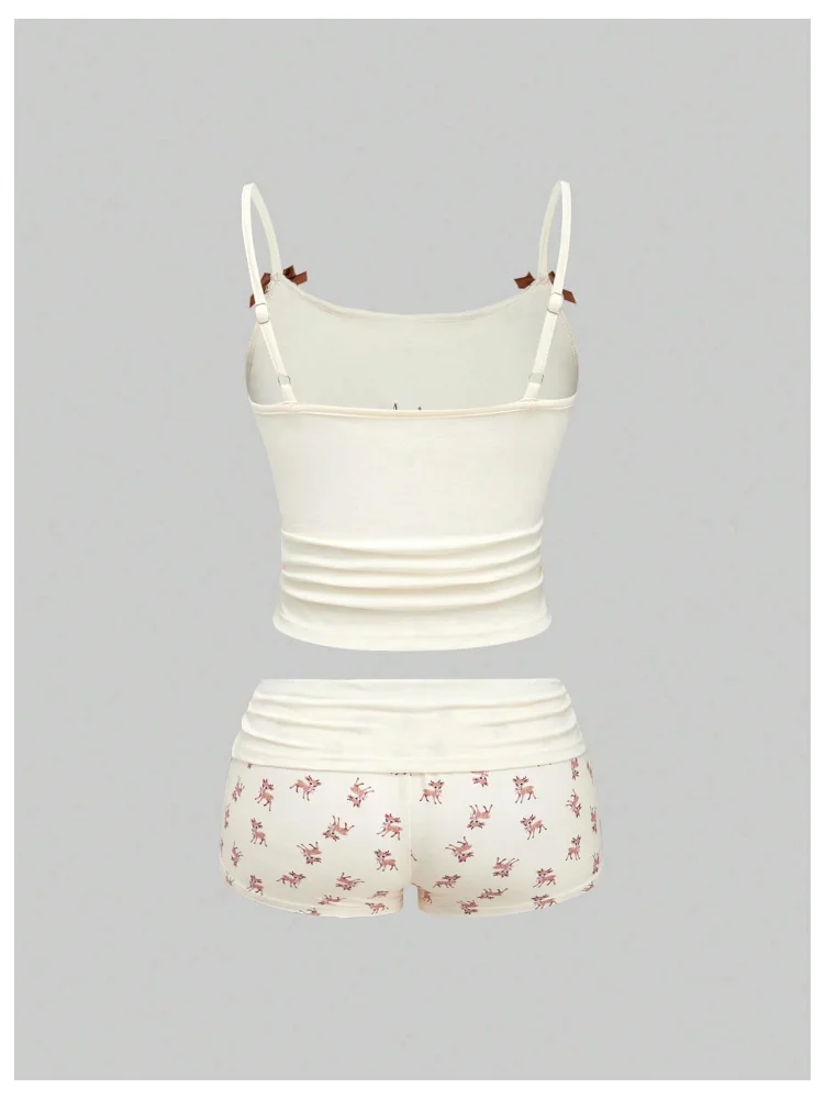 MAKEMECHIC Bow Lace Micro Lounge Set, view 2
