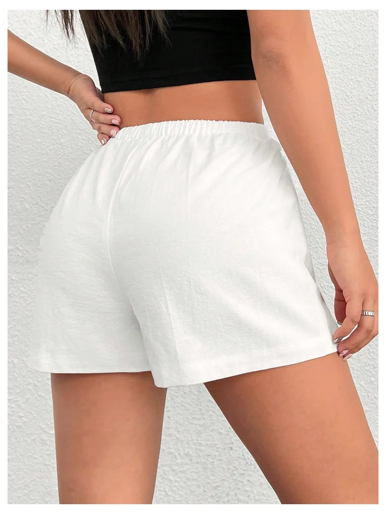 MAKEMECHIC Linen Pocket Petite-m Shorts, view 3